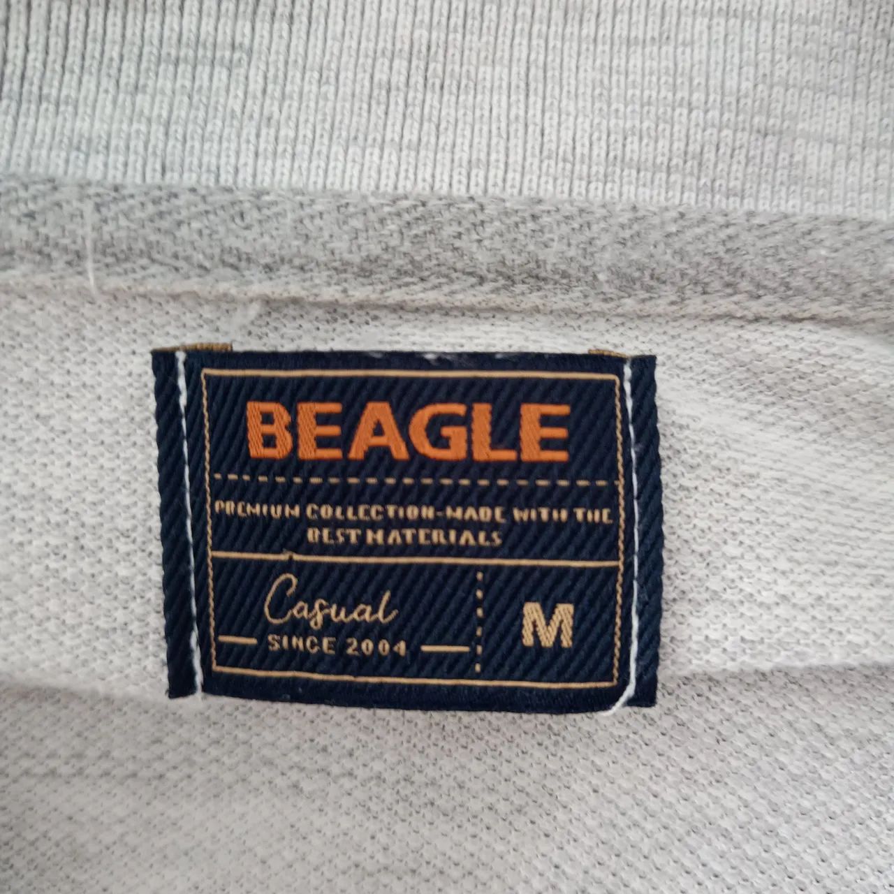 Polo Masculina Cinza Beagle Tamanho M brechó - Foto 4