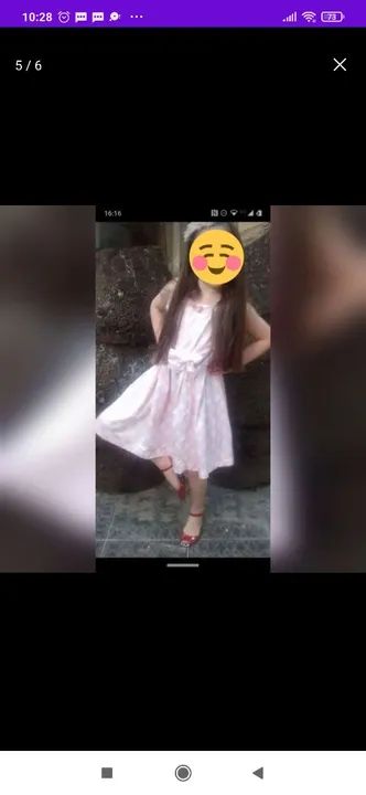 Vestido de cetim 7 anos - Foto 2