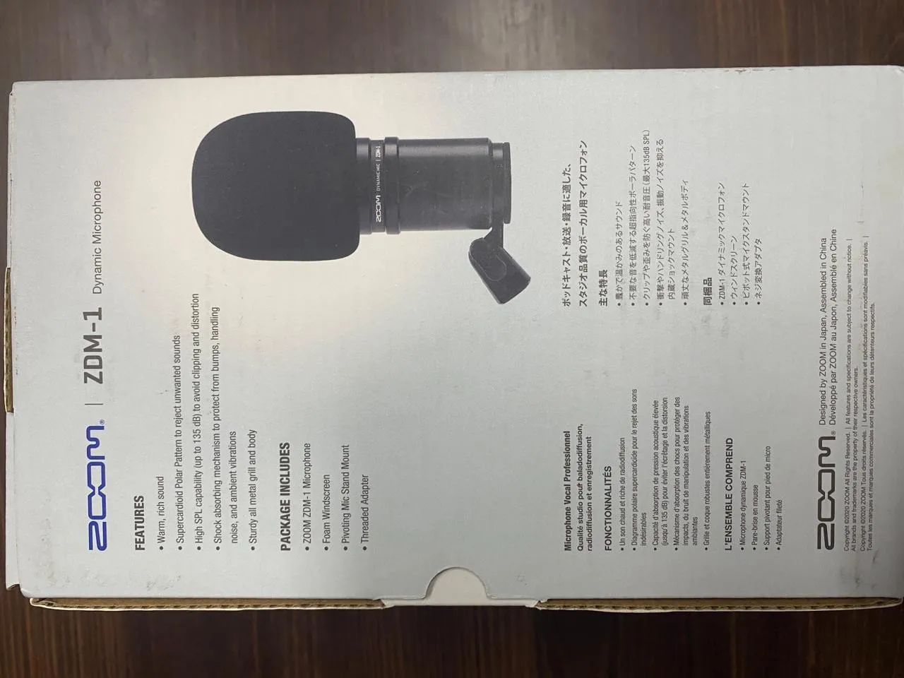Microfone Zoom ZDM-1 para Podcast, Broadcast e Gravação