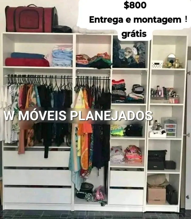 Closet a pronta entrega / Entrega e Montagem Grátis!
