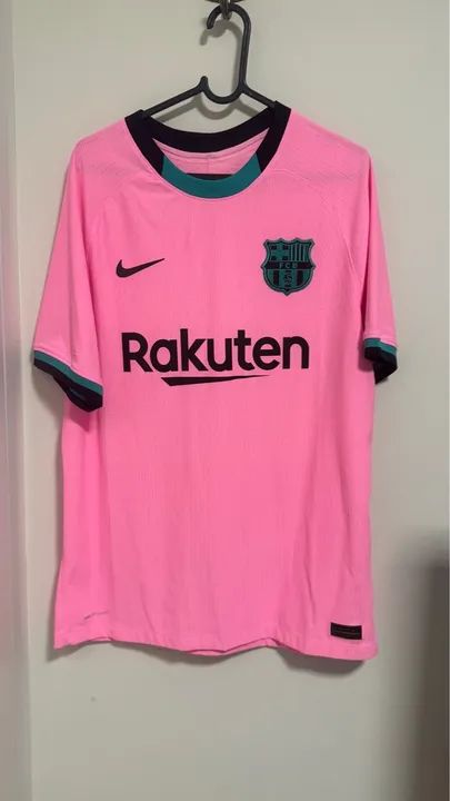 Camisa de Futebol Barcelona - Rakuten - Pink - Foto 5