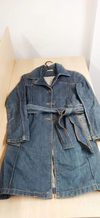Jaqueta sobretudo feminino jeans M. - Foto 3