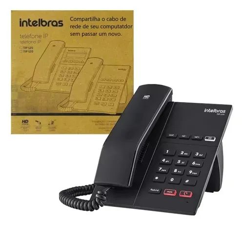 Aparelho telefone IP Tip 125i Intelbras 