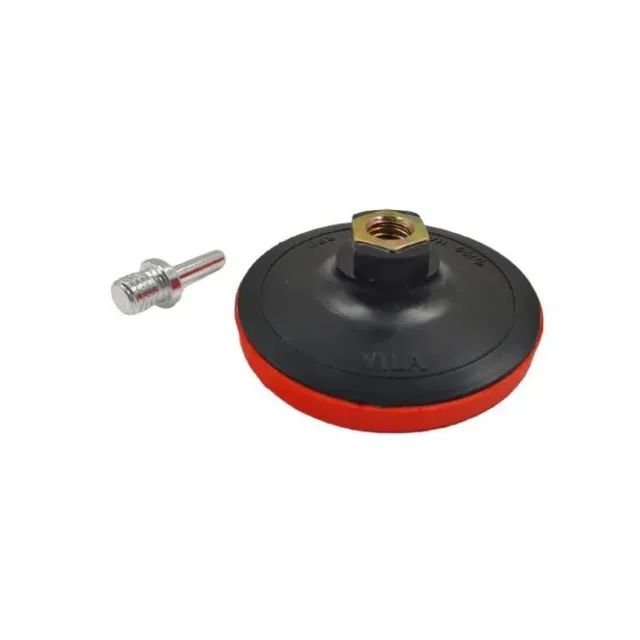 Discp Borracha 4" M14 Com Velcro e Adaptador Vila