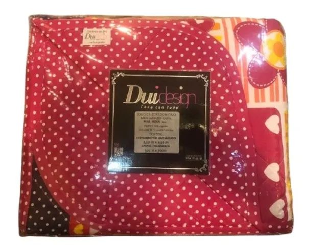 Jogo De Edredom Cobre-leito Matelassado Casal Com 2 Porta Travesseiros Dui Design - Foto 2