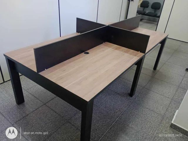 MOVEIS DE ESCRITÓRIO Estaçao de trabalho nova 4 posições****leia a descrição**** - Foto 4