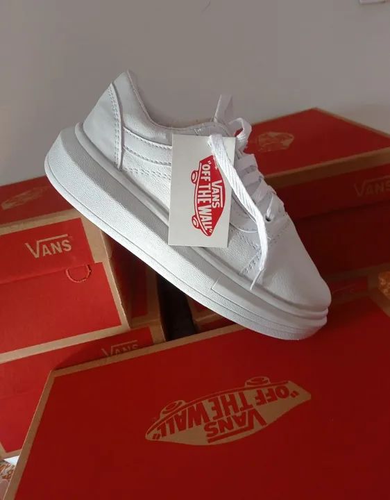 Tênis vans lançamento branco  - Foto 5