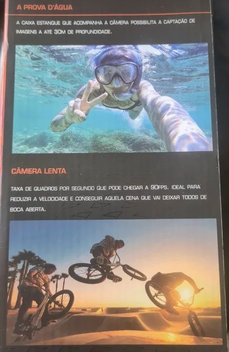 Câmera de Ação Átrio Fullsport Cam 4k - Nova - Foto 4