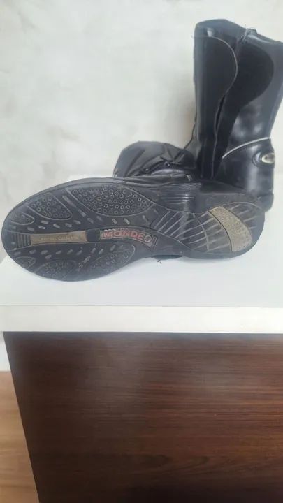 Botas de Motociclista Mondeo - Preta - Foto 5