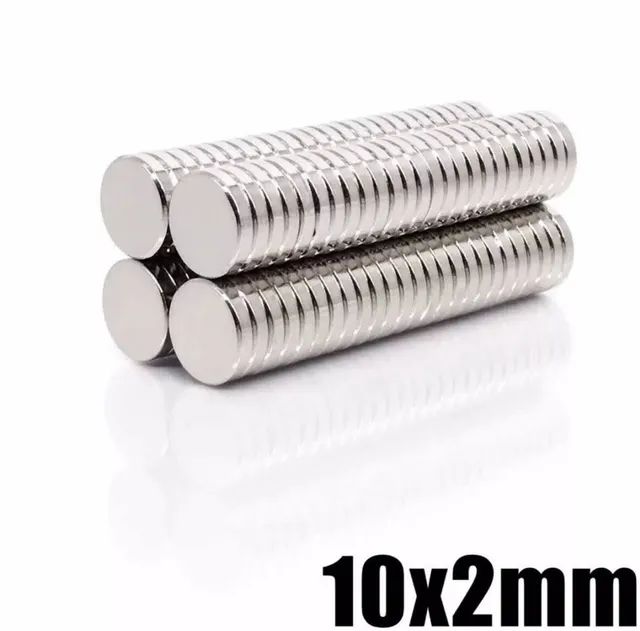 Imã neodimio 10x2mm super fortes 
