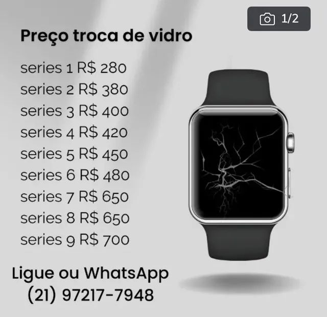 Troca de vidro Apple Watch