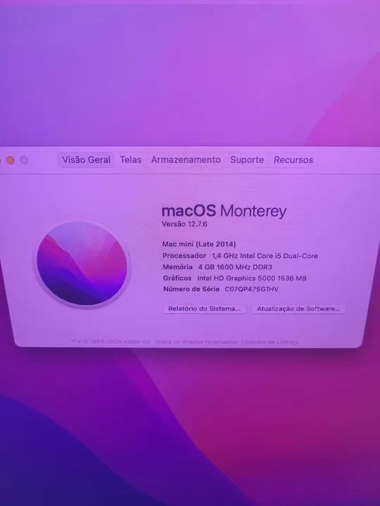 Macmini 2014 i5 4gb ssd 240gb - Foto 4