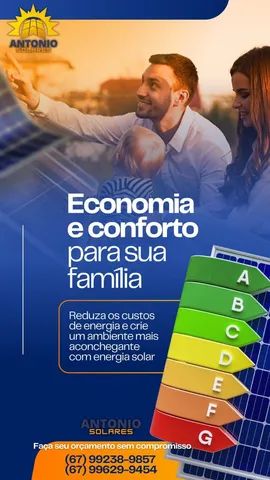 Venda e instalação de energia solar.