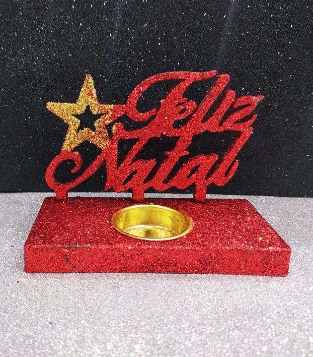 Enfeite Feliz Natal Wf829 C/glitter 8282007