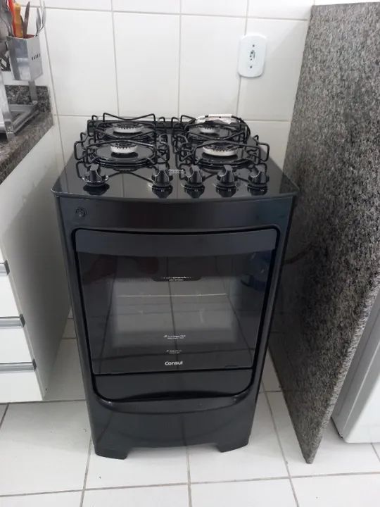 Fogão Consul 4 bocas com mesa de vidro - Seminovo  - Foto 4