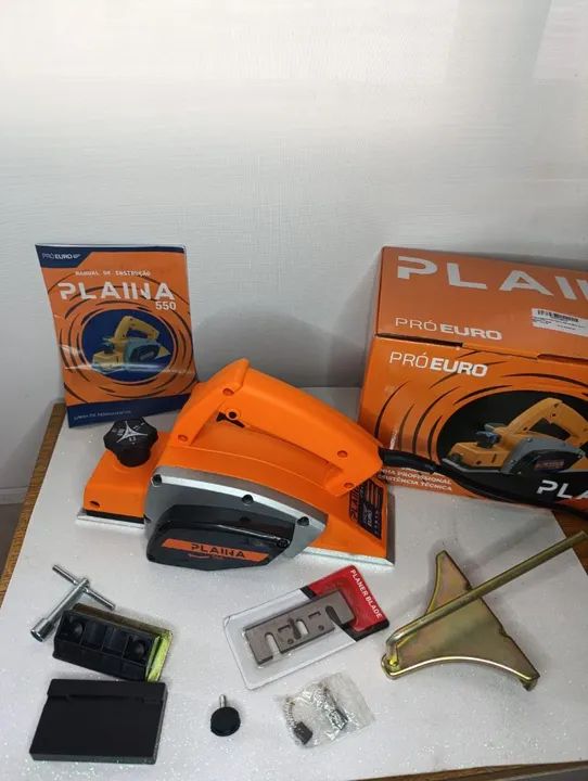 Plaina elétrica profissional 600w com assessorios  - Foto 2