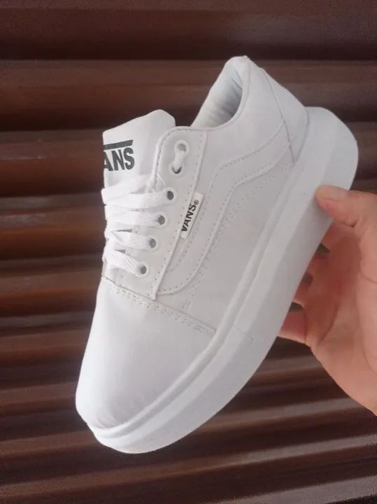 Tênis vans lançamento branco  - Foto 3