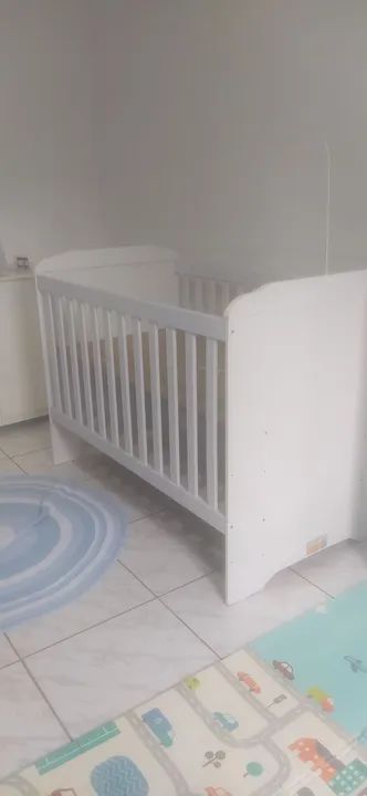 Berço de bebê branco em ótimo estado! - Foto 3