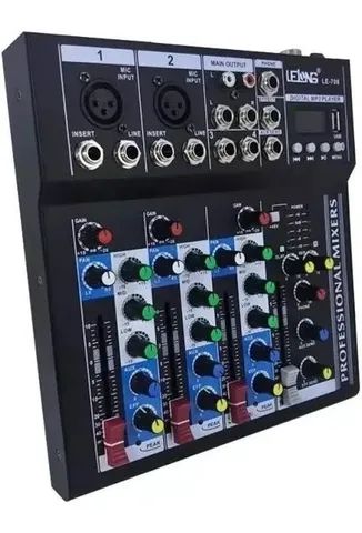Mesa de som bivolt 4 canais com bluetooth USB - Foto 2
