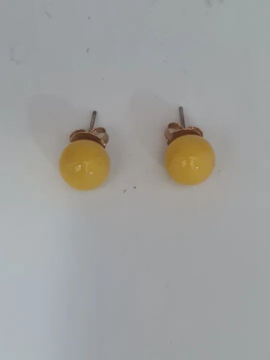 Colar com medalhão com par de brincos pequeno - Foto 3
