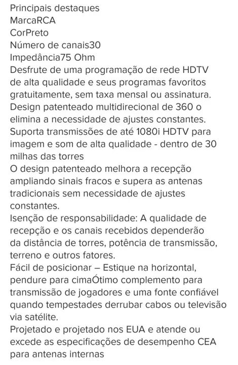 Antena interna HD/Amp RCA  - Foto 5
