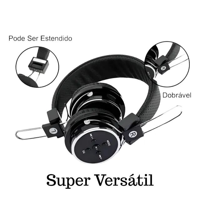 Fone de Ouvido Sem Fio Bluetooth Stéreo Compacto e com Microfone Integrado - Foto 4