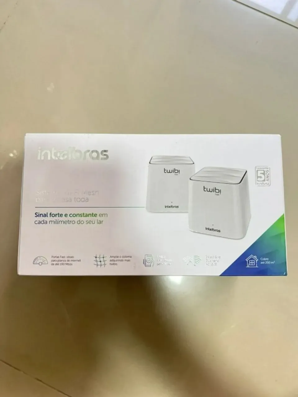 [KIT NOVO] ROTEADOR MASH + REPETIDOR MASH TWIBI INTELBRAS - FAST