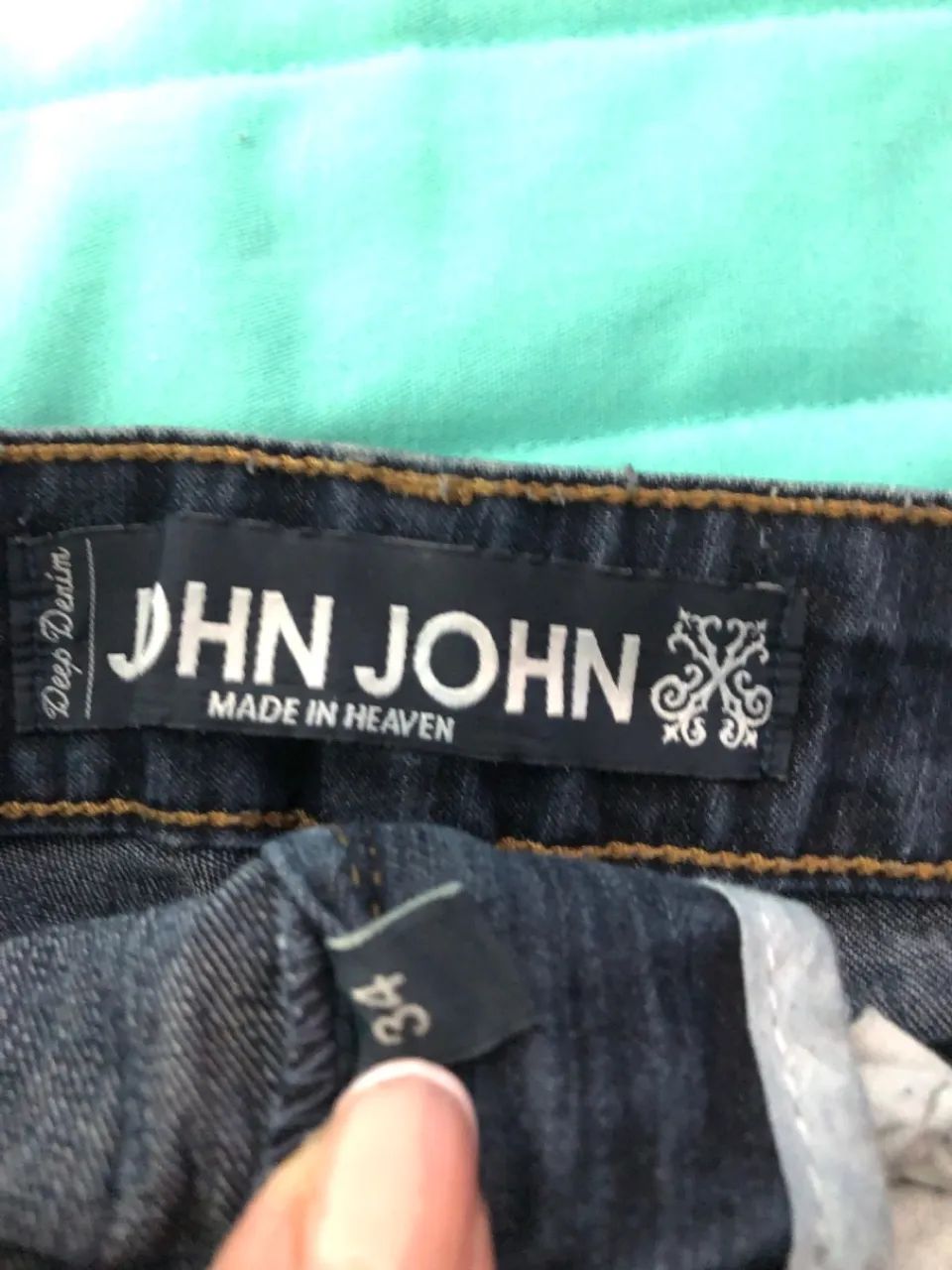 CALÇA JOHN JOHN 34 JEANS AZUL  - Foto 5