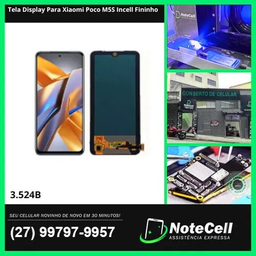 Tela Display Para Xiaomi Poco M5S Incell Fininho instalada em apenas 30 minutinhos!