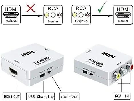 Aparelho Conversor Av RCA para HDMI - Foto 4