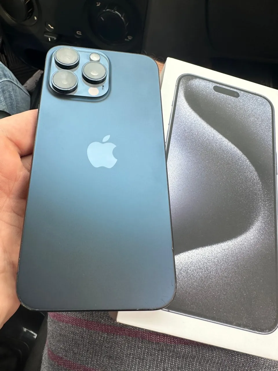 Iphone 15 Pro Max 256gb Azul - Semi Novo - OPORTUNIDADE