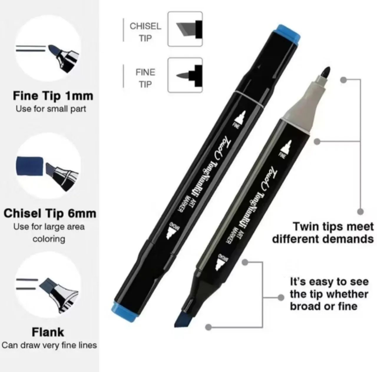 Caneta Marcadora ponta Dupla - apartir de - Foto 5