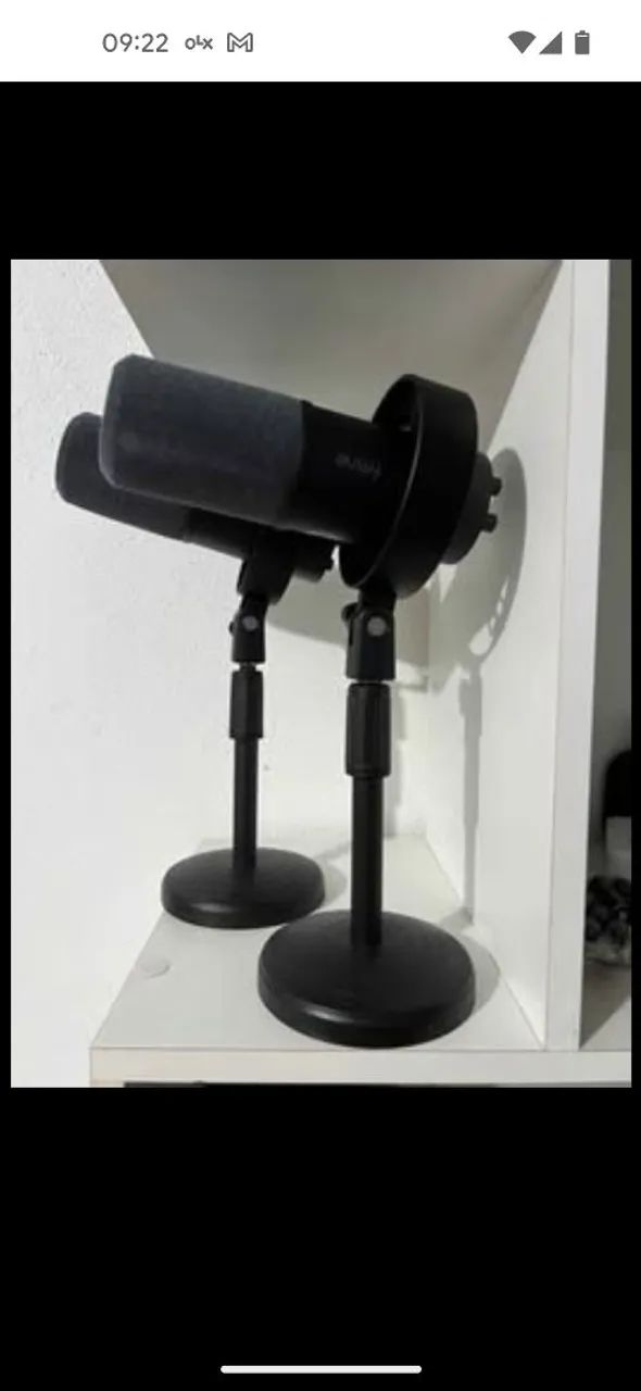 Microfone Fifine dinâmico Amplitank K688 podcast e suporte de microfone It Blue - Foto 5