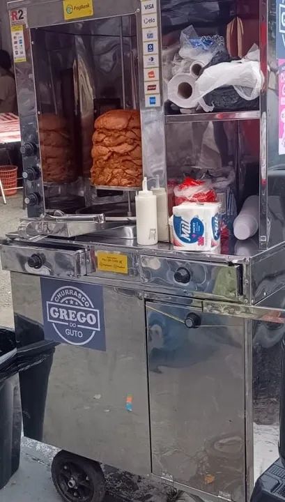 Carrinho de Churrasco grego Novinho  - Foto 4