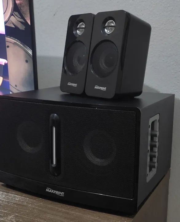 Kit de som Maxprint com subwoofer 50w 