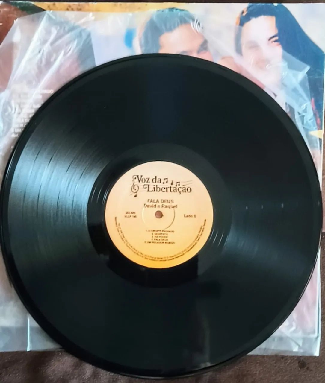Lp Disco de Vinil Gospel Evangélico David E Raquel - Fala Deus - Foto 3