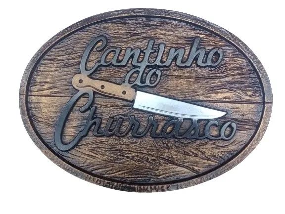 Quadro 3D para área de churrasco 