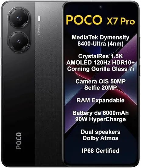 POCO X7 Pro 512GB/12GB | 5G NFC | Lacrado c/ garantia - Verde ou