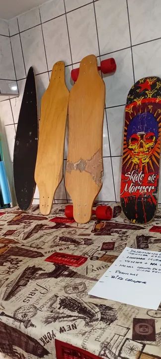 1 Skate Longboarde com  3 opções de shape - Foto 5