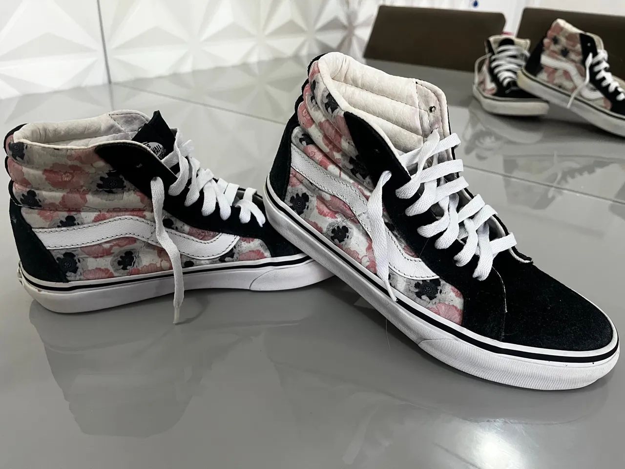 Tênis Vans Old Skool High Top Floral - nº 36 - ORIGINAL - Foto 5