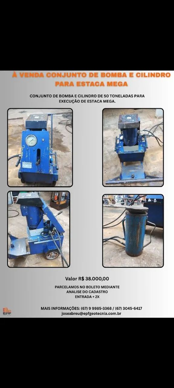 Equipamento para estaca mega