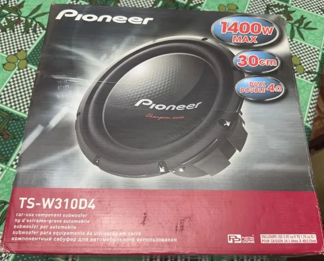 Vendo Subwoofer Pionner 12 polegadas, bobina simples, modelo TS-W310S4, novo, Itajubá/MG - Foto 4