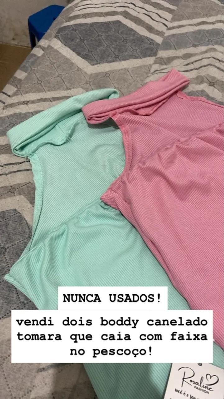 Bodies canelados cores vibrantes