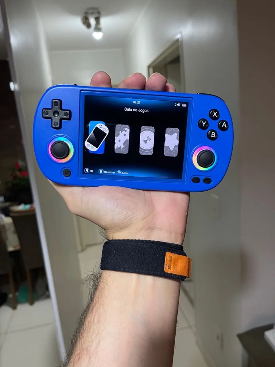 Nouveau RG40XXH paysage rétro Console de jeu Portable 4.0 pouces double bâton lumière ambiante WIFI HDMI connexion TV jeu cadeaux