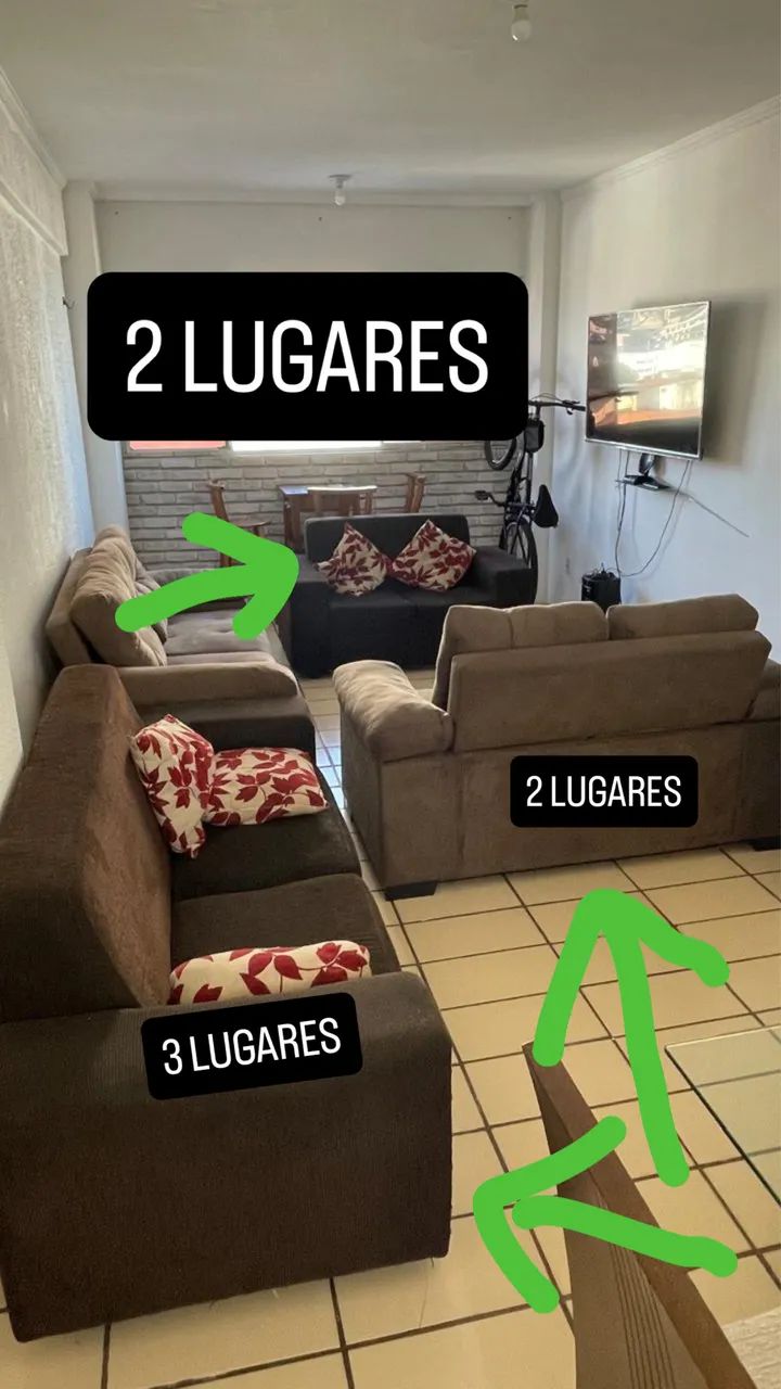 SOFÁS, PAINEL RACK DE TV e B0T1J ÃO PARA COZINHA