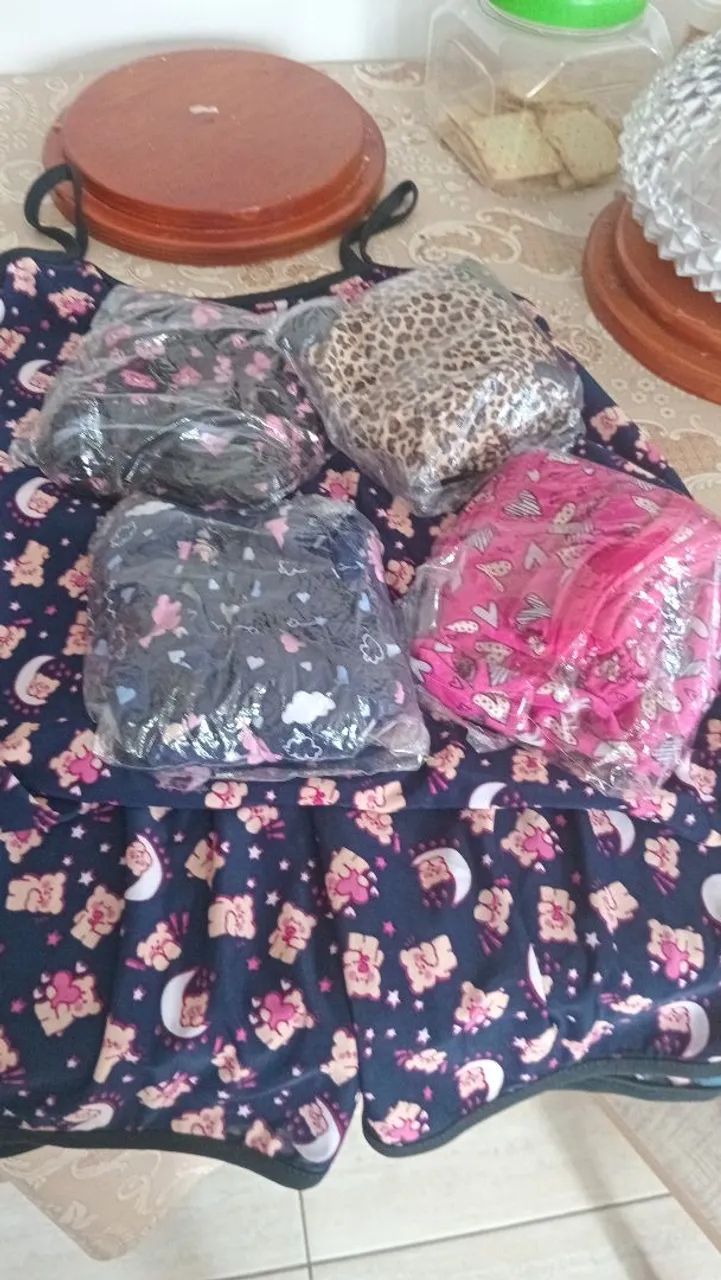 Camisola,sutiân,baby Dow,calcinha,chortinho