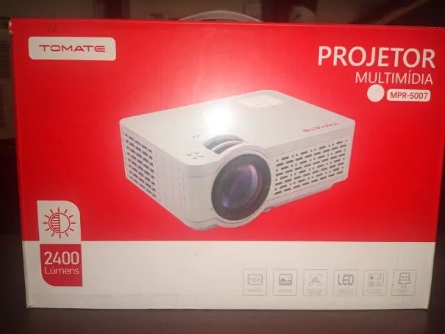 projetor mpr 5007 tomate  sem uso    na caixa    otimo preço   nunca usado   presentei 