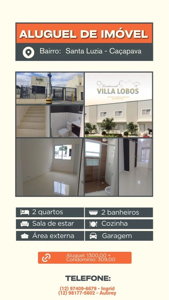 *Casa Nova para Locação em Condomínio Fechado!*
