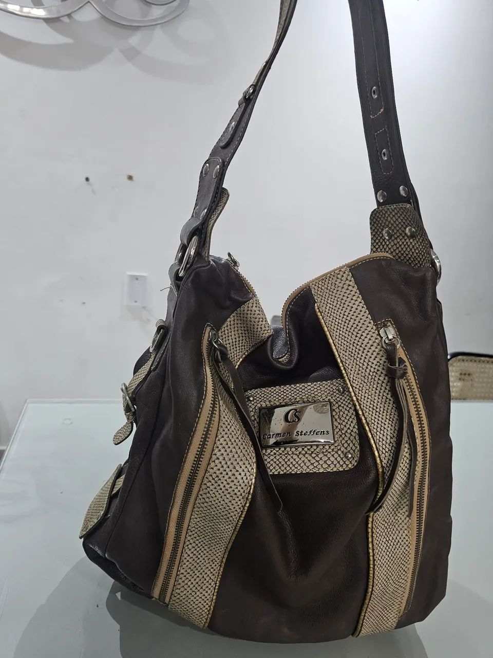 Bolsa de Ombro Carmen Steffens - Foto 4