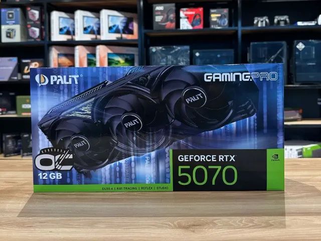 Placa de vídeo RTX 5070 GamingPro OC NVIDIA GeForce, 12GB - Nova lacrada (loja física) - Foto 5